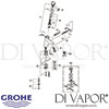 Grohe Eurodisc SE Self-Closing Basin Mixer Tap Spares